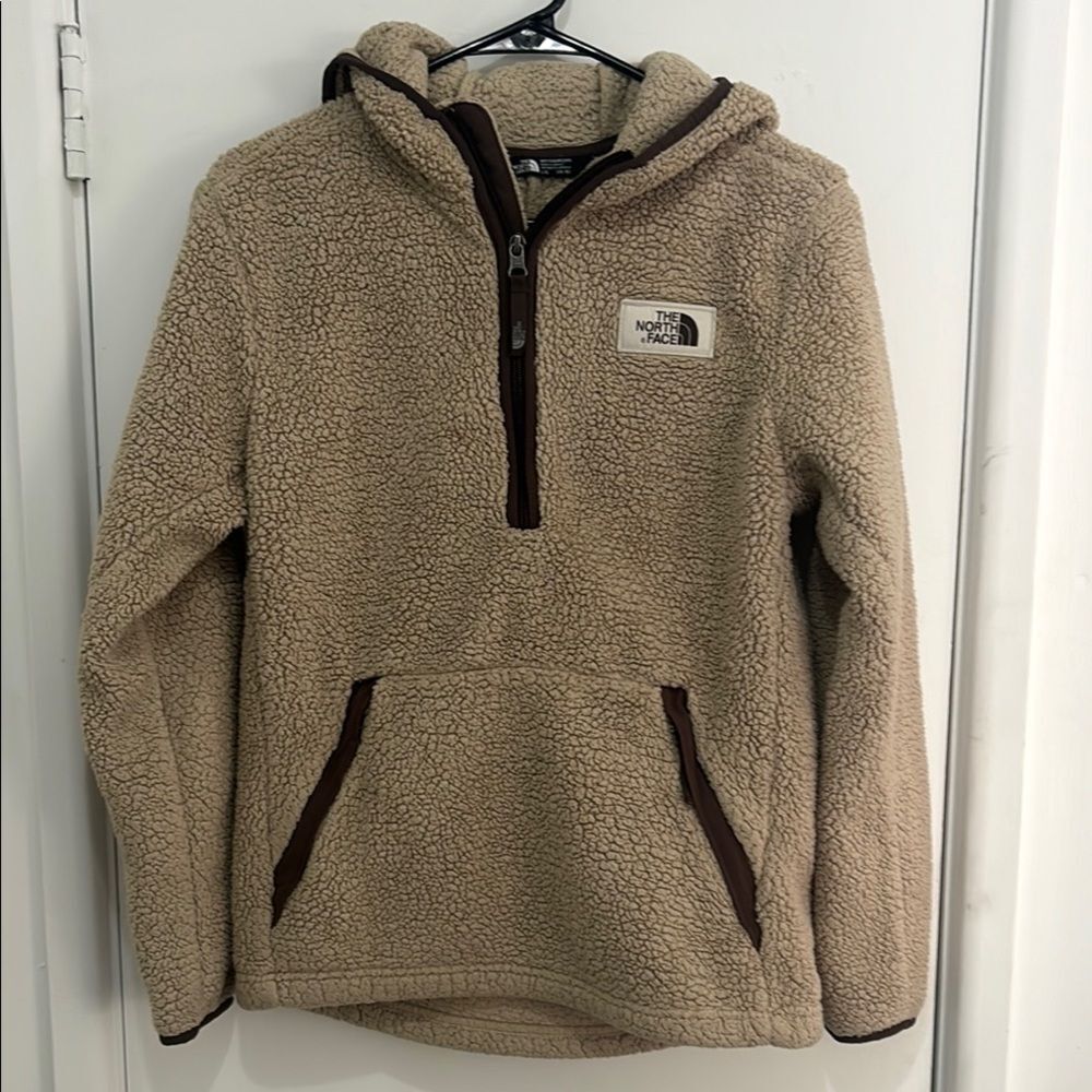 The North Face Tan Sherpa Hoodie
