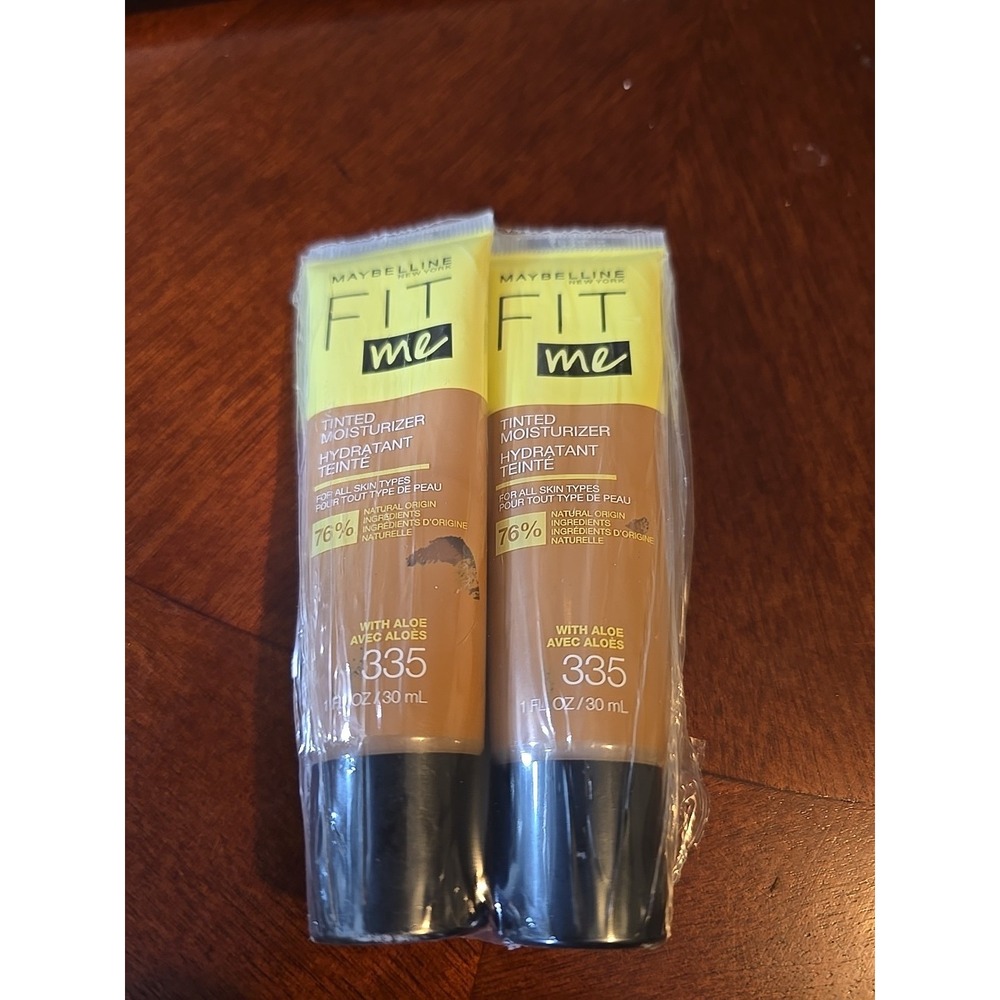 2 Pack- Maybelline Fit Me Tinted Moisturizer Natural Coverage, Face‎ Makeup 335