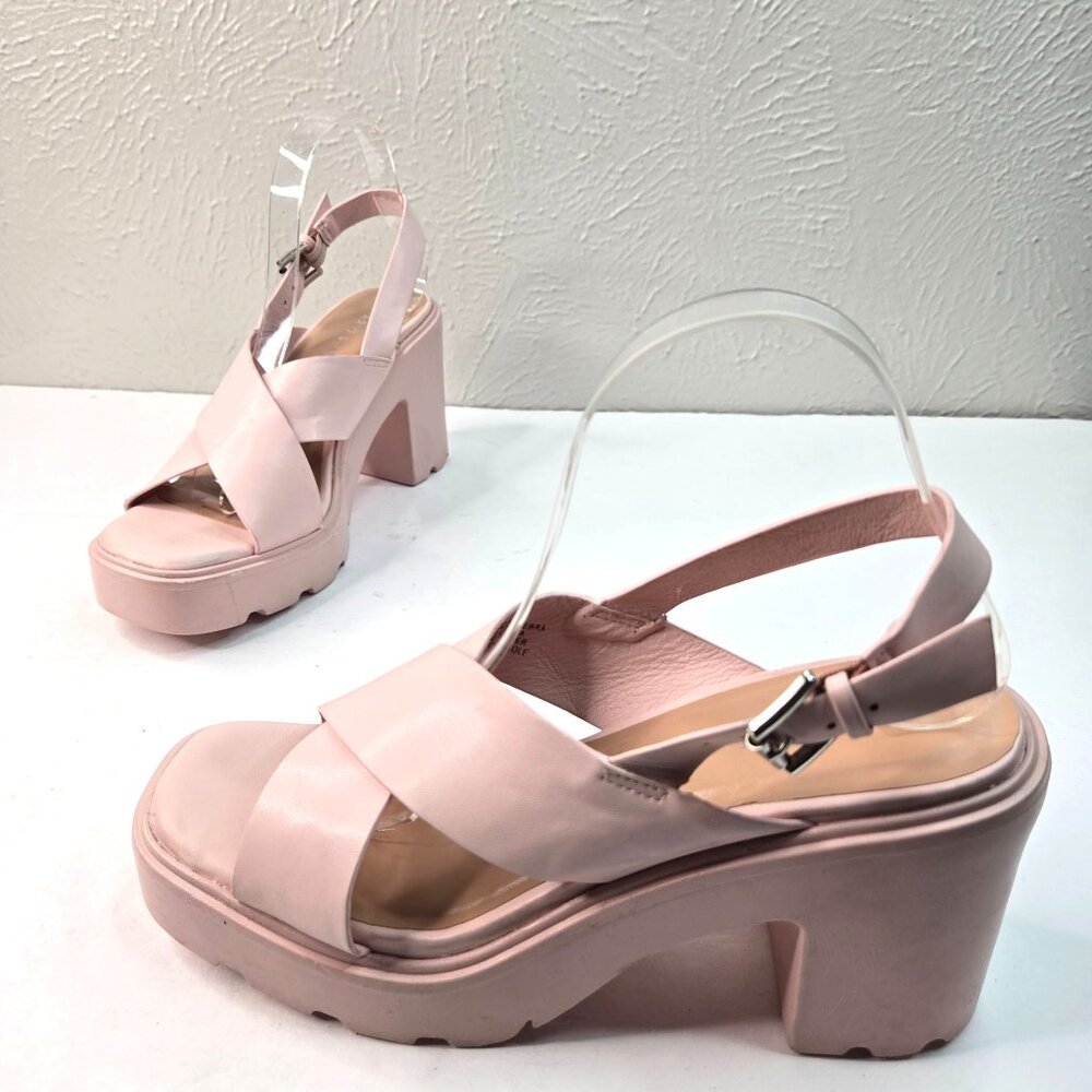 Altar'd State Blush Pink Platform Sandal Heels