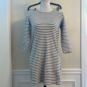J. Crew Classic Striped Long Sleeve Dress