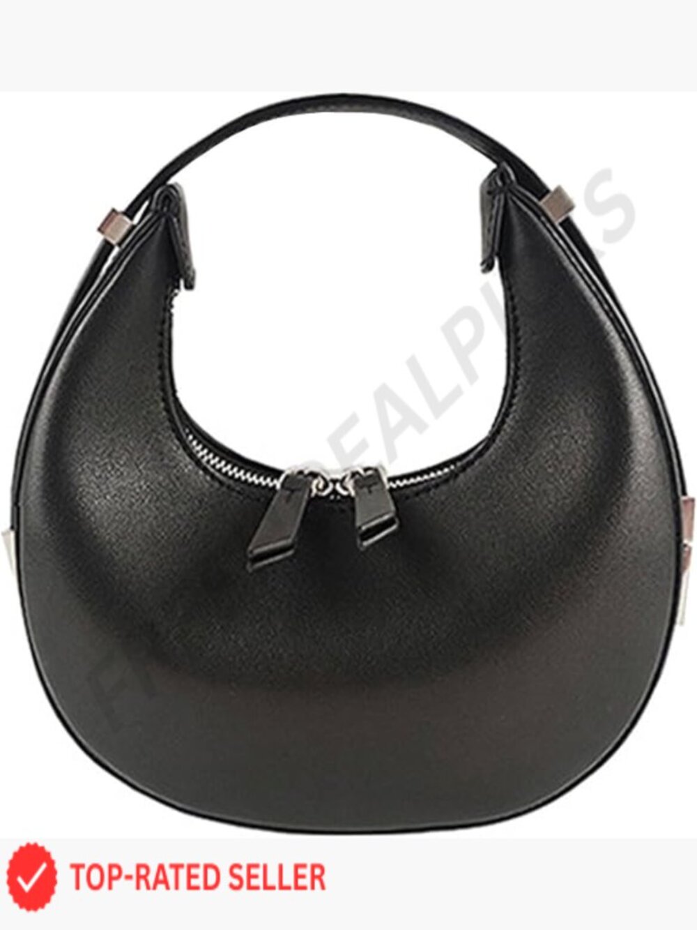 Trendy Cute Hobo Shoulder Bag Crossbody Handbag Double Zipper Clutch Purse