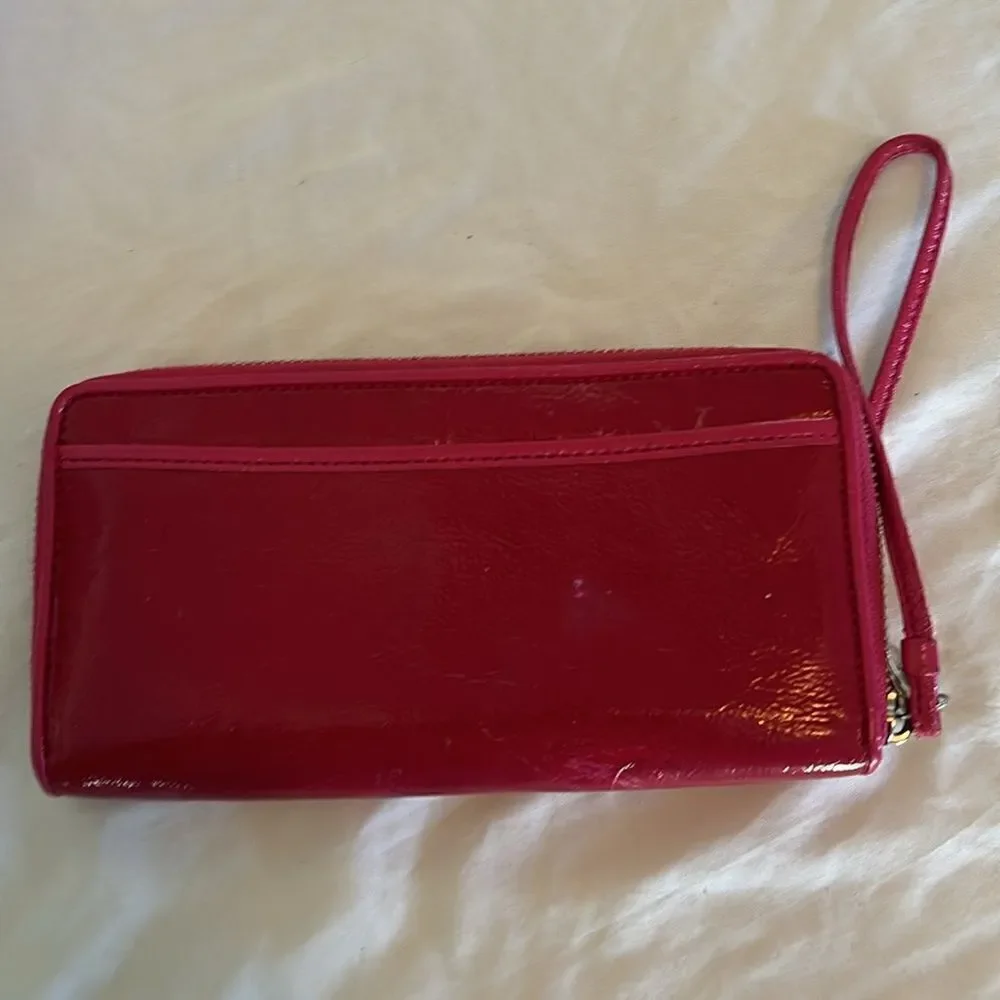 COACH Poppy Collection deep fuchsia wristlet - Picture 5 of 5