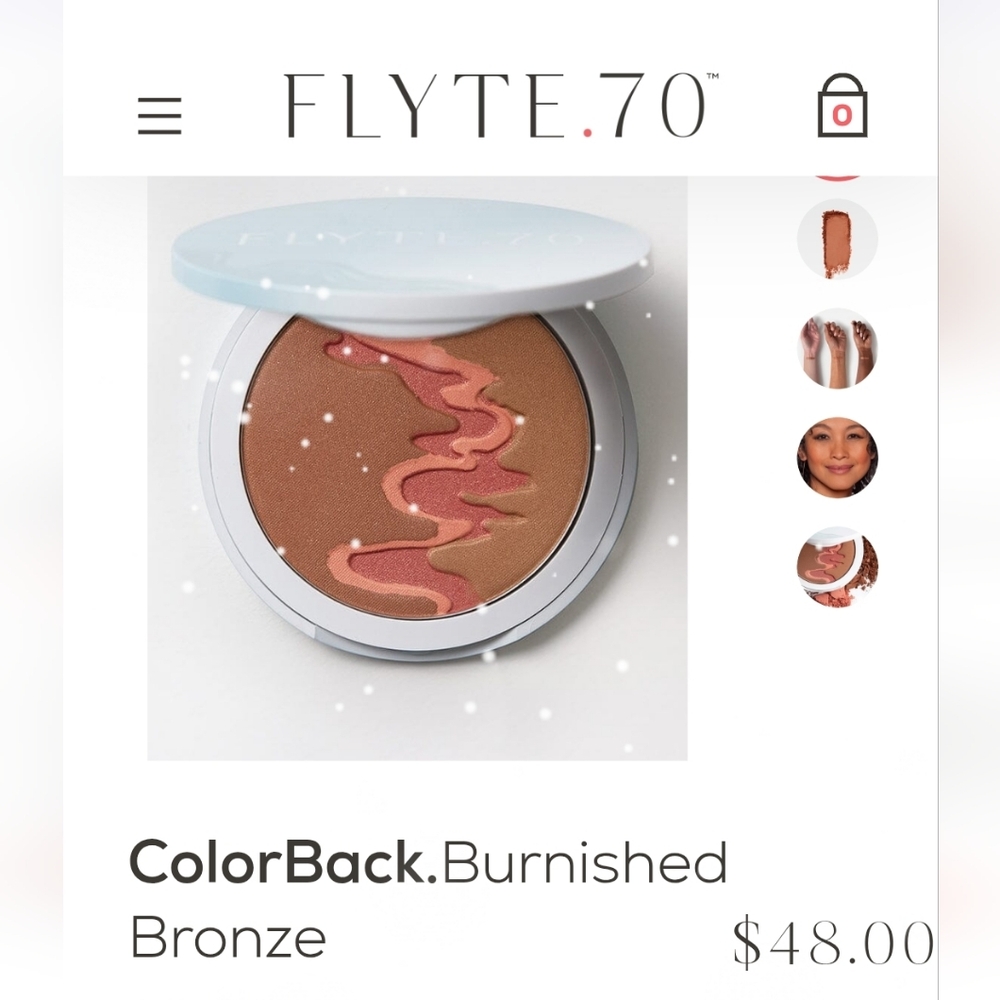 Flyte.70 ColorBack Burnished Bronzer.‎ New. $48 MSRP - Picture 6 of 7