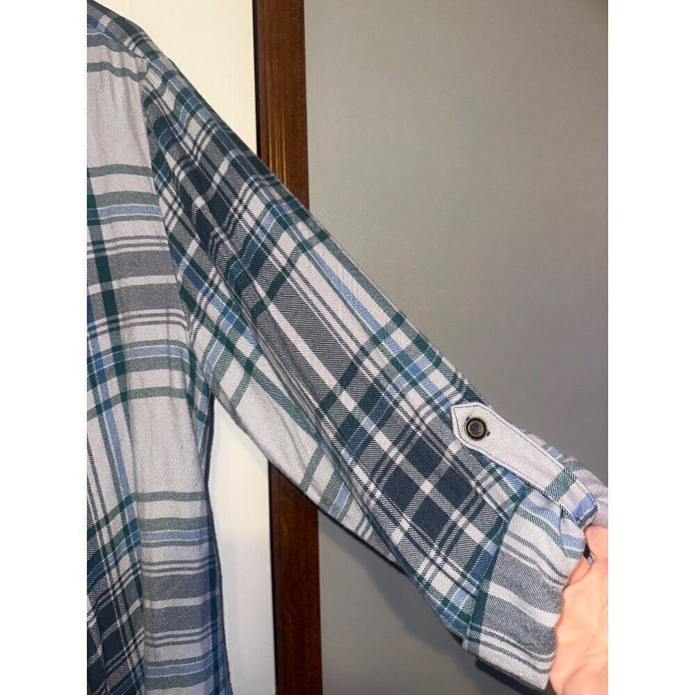 Matilda Jane Moments With You Form a Line Jacket Plaid Fringe Open‎ Front Sz Lg - Picture 10 of 15