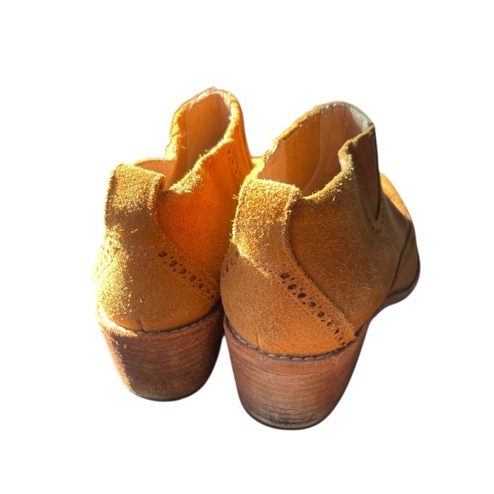Madewell Suede Western Ankle Booties Women’s Size 6 – Tan Pointed Toe Low Heel - Picture 4 of 4