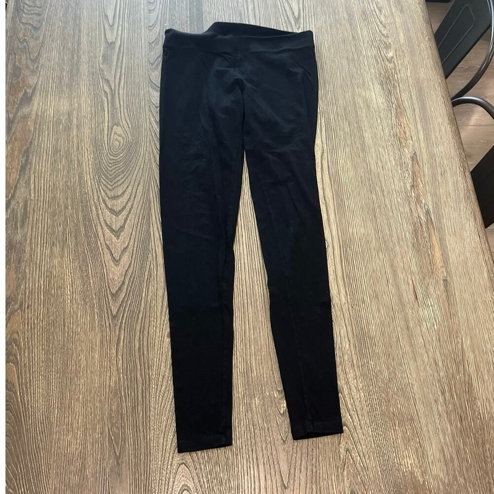 Gap Body Womens Pure Body Leggings High Rise Elastic Waist Pull-On Black Size S