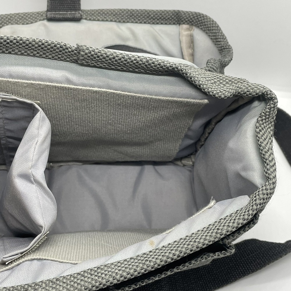 Cambridge Camera Bag Repositionable Padded Inserts Gray Tweed Durable Stylish - Picture 2 of 7