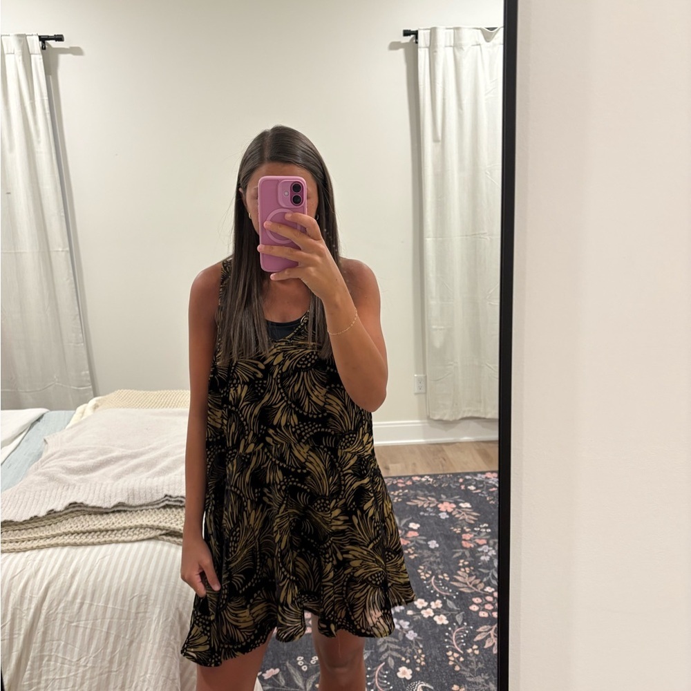 NWT Free People Ellie Burnout Velvet Dress
