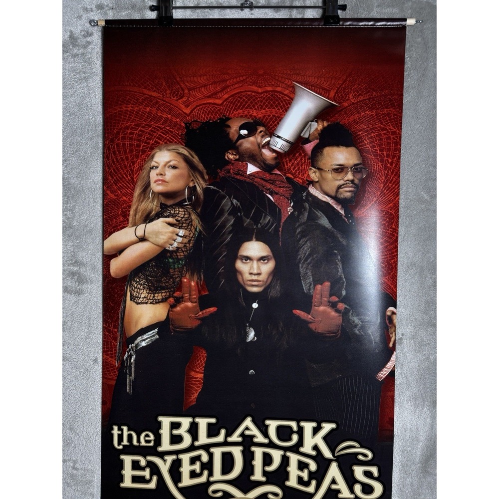 Black Eyedpeas‎ VINYL PROMO BANNER POSTER Monkey Business 2 sided original 18x41 - Picture 4 of 5