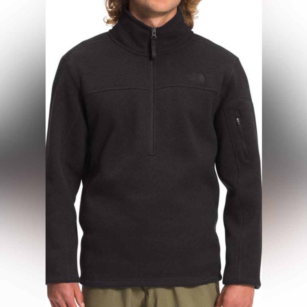 Euc men’s north face gordon 1/4 sip pullover fleece sweater