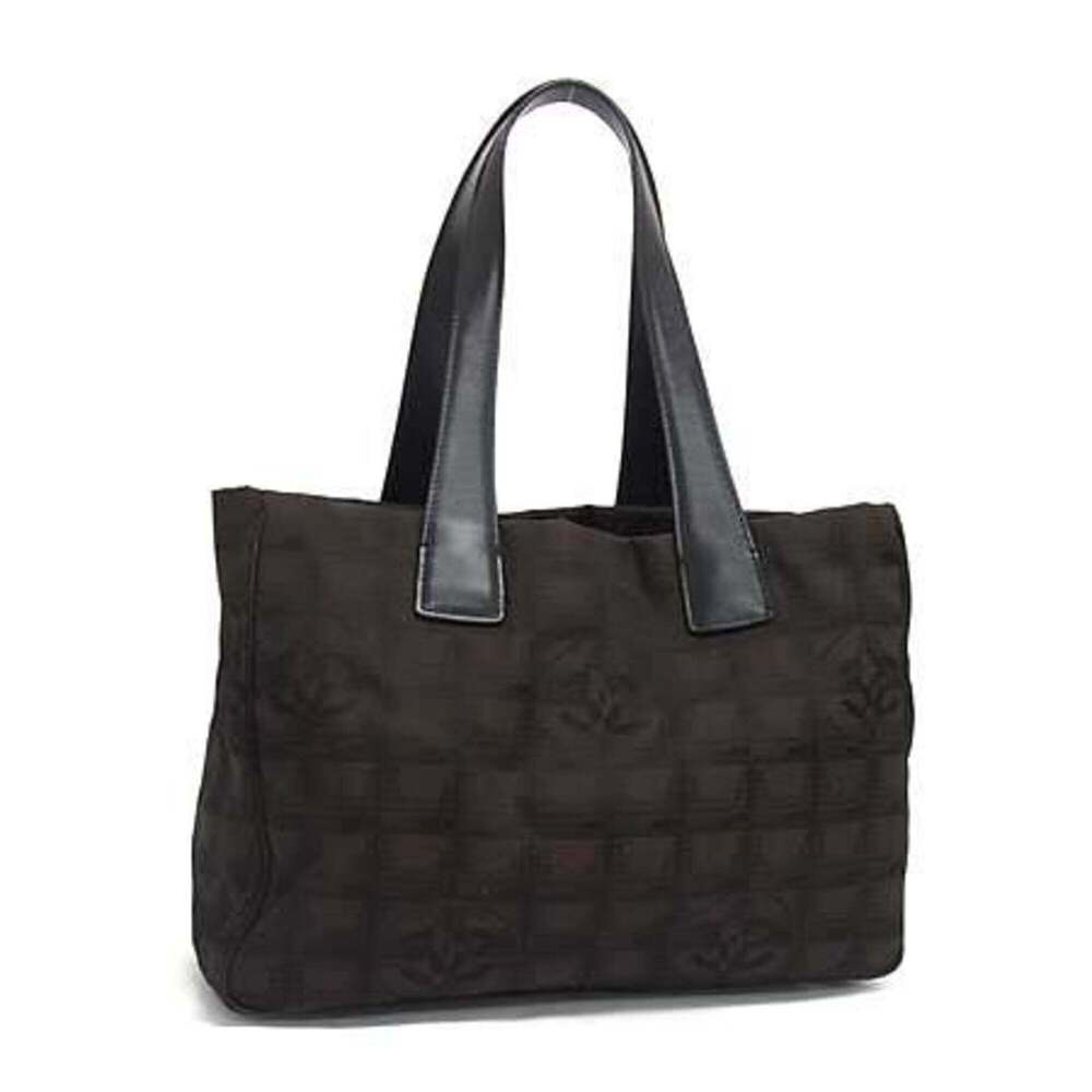 CHANEL Black Leather Tote Bag