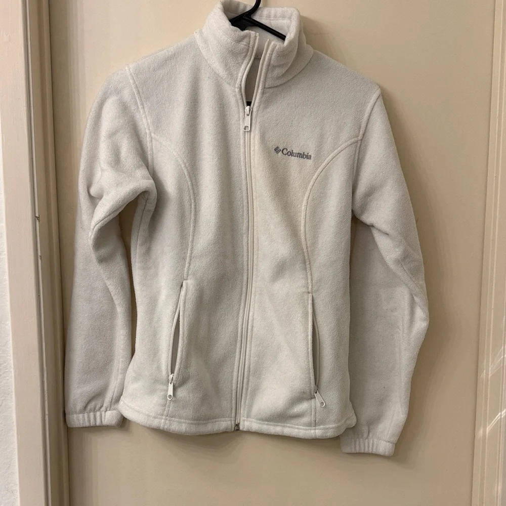 Columbia Women’s Soft White Fleece Jacket - XS - Picture 1 of 5