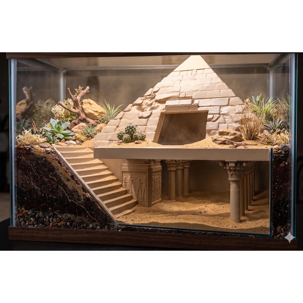 Egyptian Pyramid Hide - Underground Viewing Burrow/Tomb - Picture 5 of 5