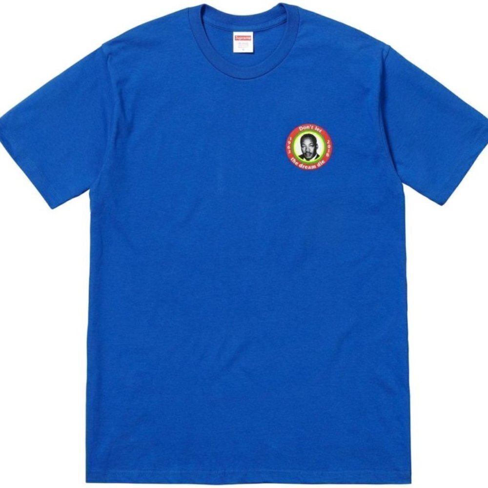 Supreme MLK Dream Tee Royal Blue SS18, Men's Medium/Unisex