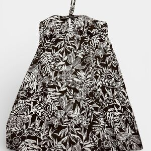 Robbie Bee Black Floral Dress