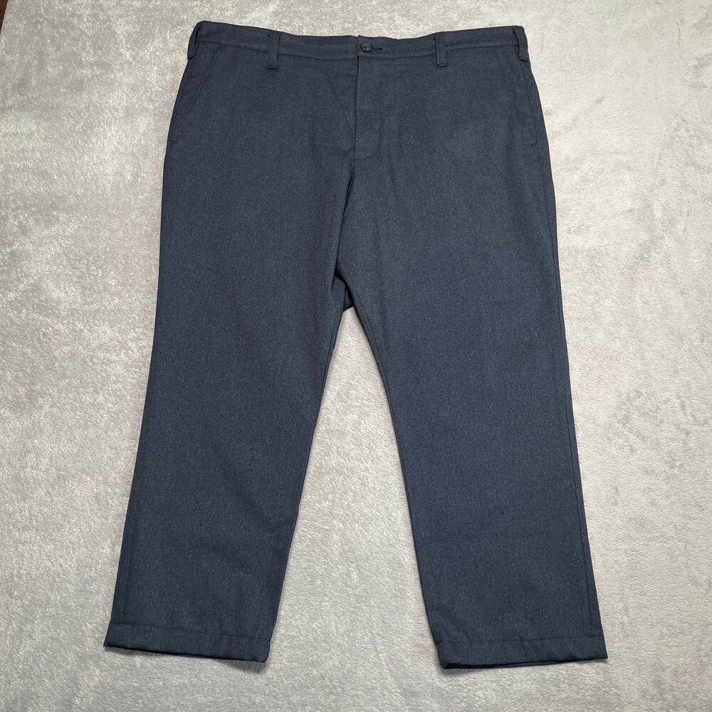 Bluffworks Pants Men 40 Grey Gramercy Smart Casual Classic Travel Basic Everyday