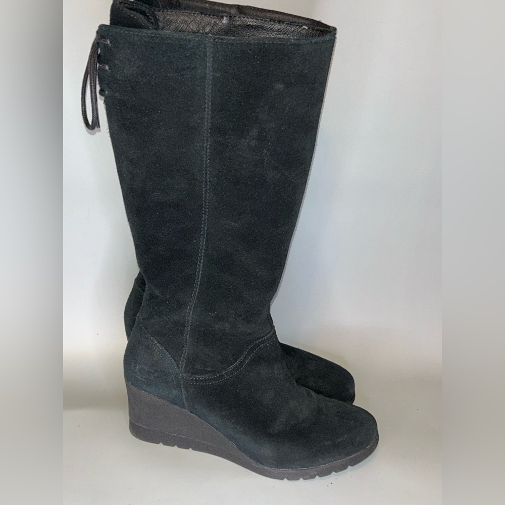 Pre loved UGG waterproof Dawna suede wedge boots