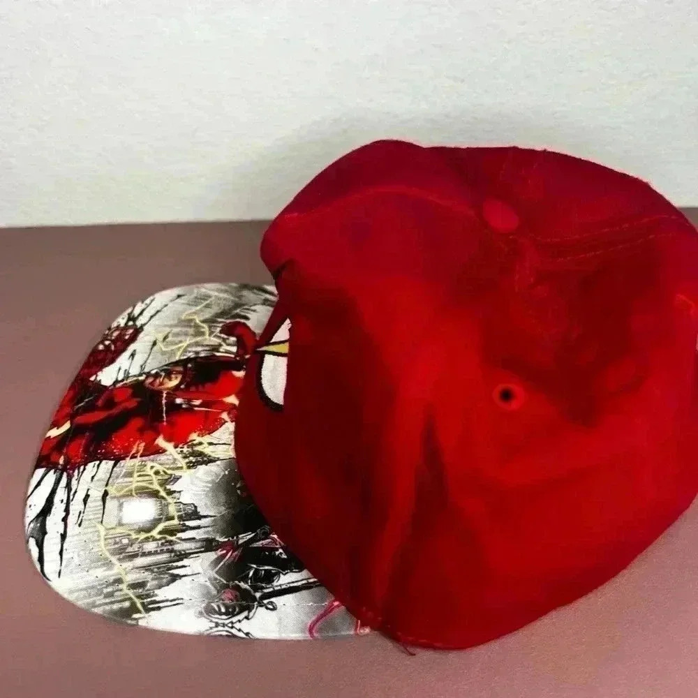 The Flash Youth Size Snap Back Red With A Multi Colored Brim Logo Hat / Cap - Picture 3 of 7