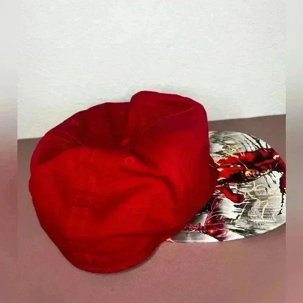 The Flash Youth Size Snap Back Red With A Multi Colored Brim Logo Hat / Cap - Picture 5 of 7