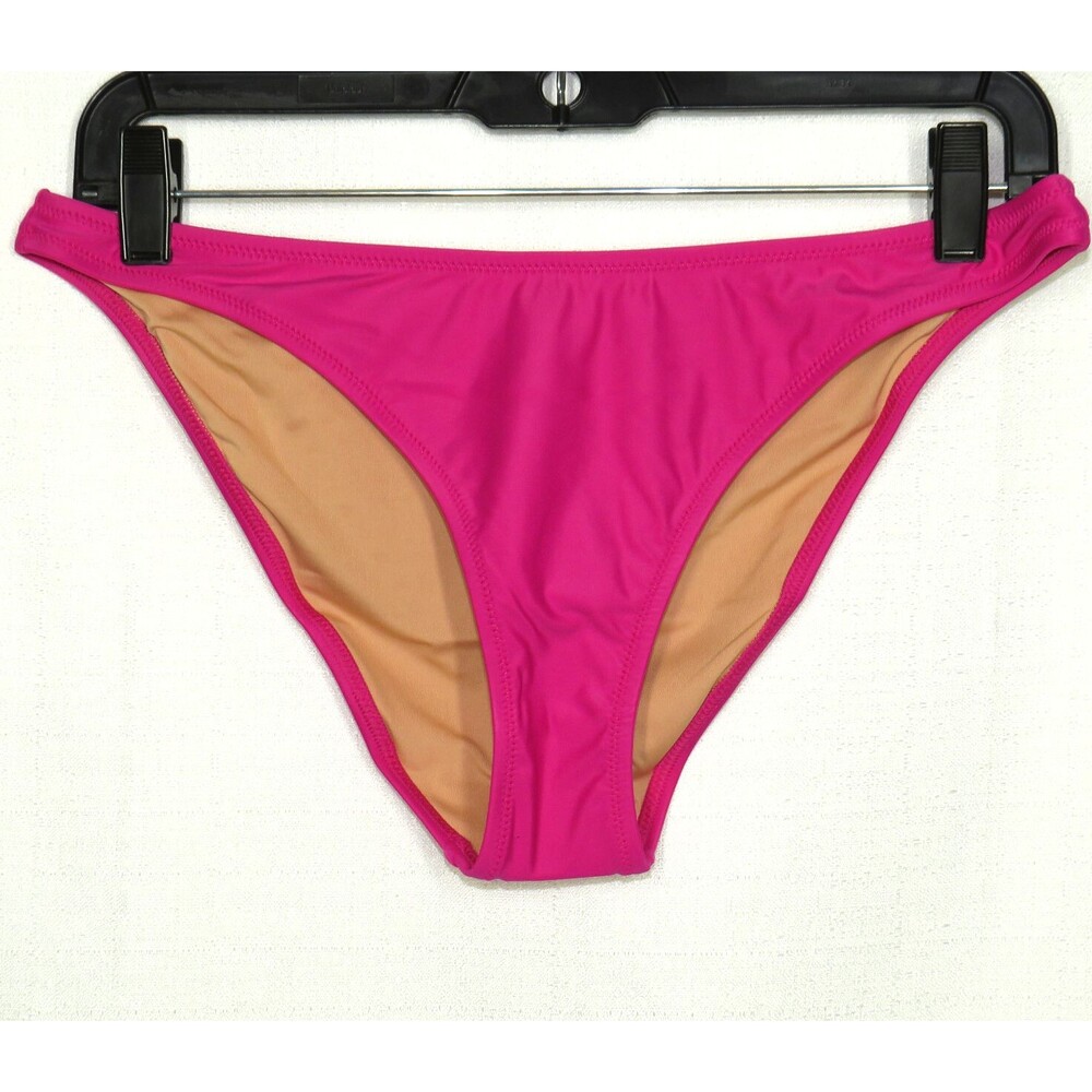 J. Crew Heritage 1989 High Leg Bikini Swim Bottom Radiant Fuchsia Size Small - Picture 4 of 10