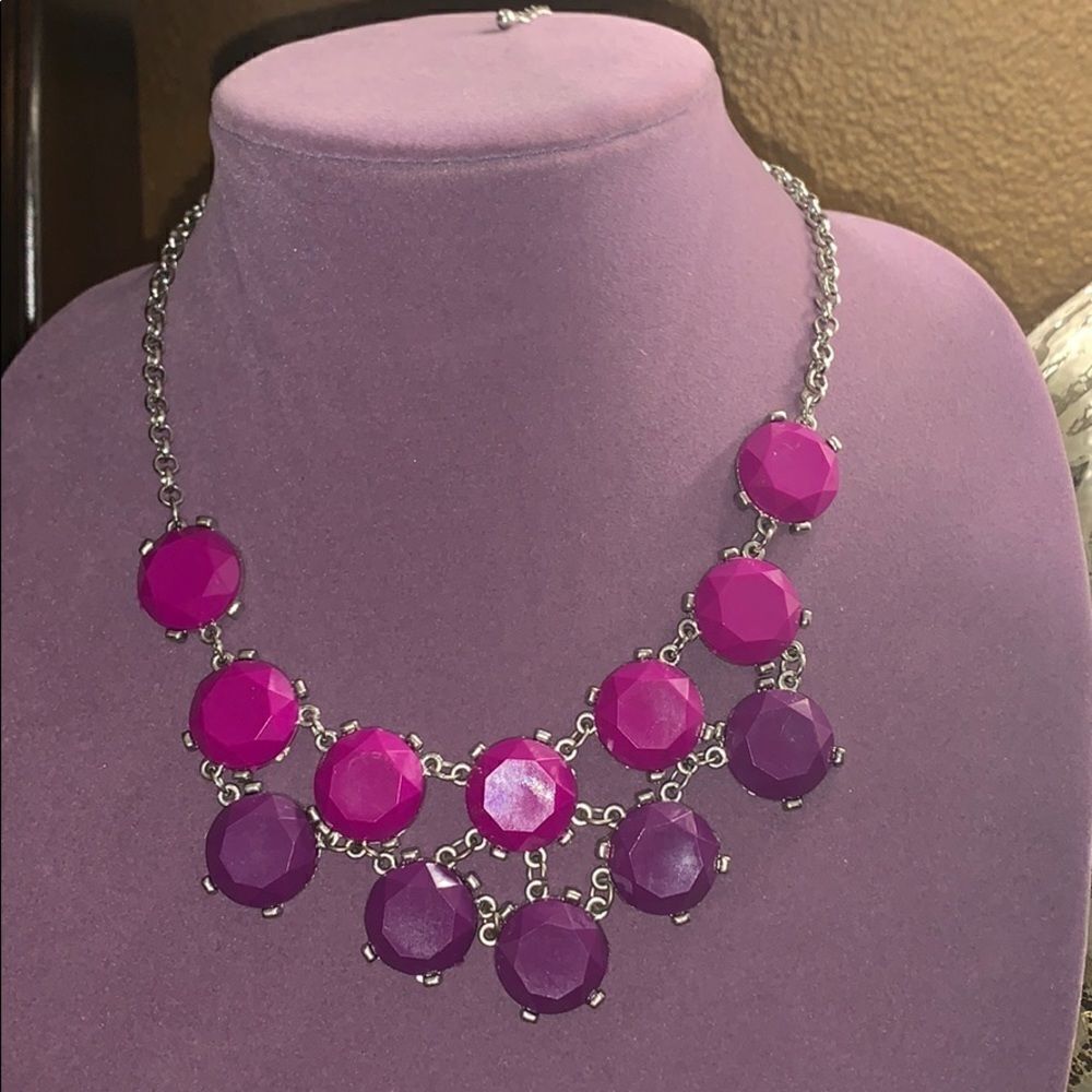 Purple silver necklace   - Picture 3 of 5