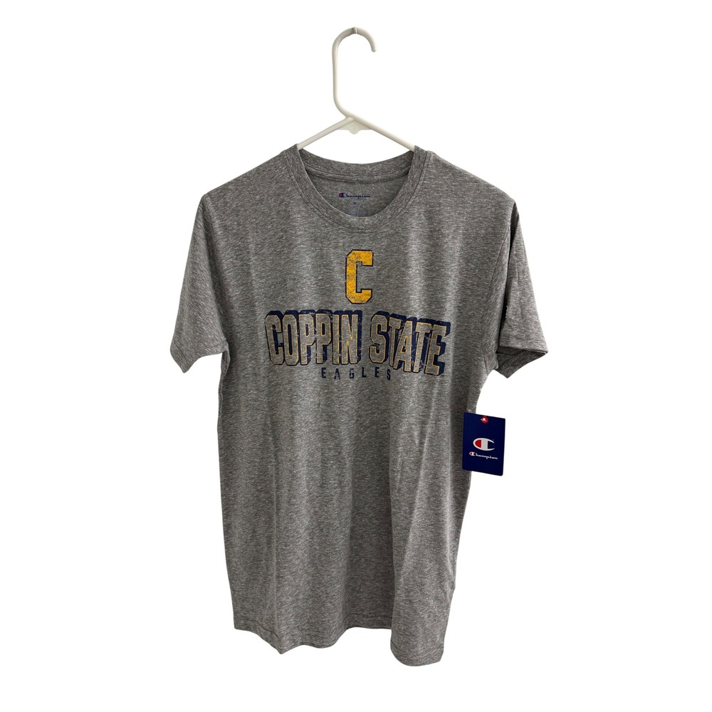 Champion Coppin State Eagles T-Shirt Mens Medium Gray Heather Graphic NWT