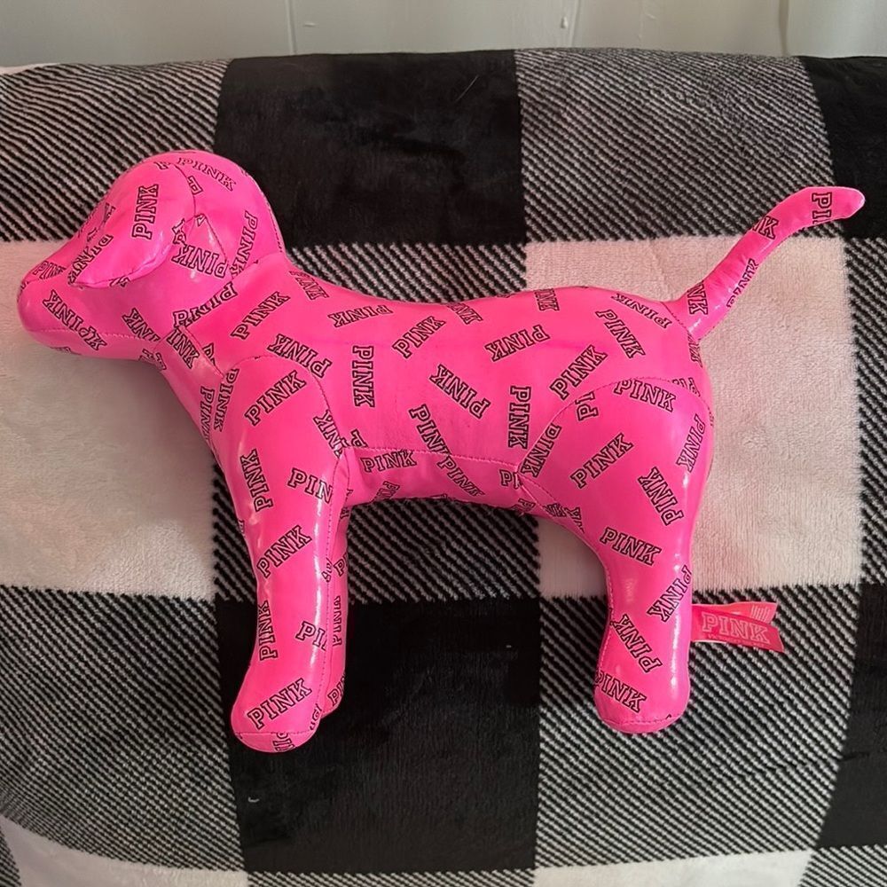 PINK Victoria's Secret Dog 9 inches H by 13 inches length