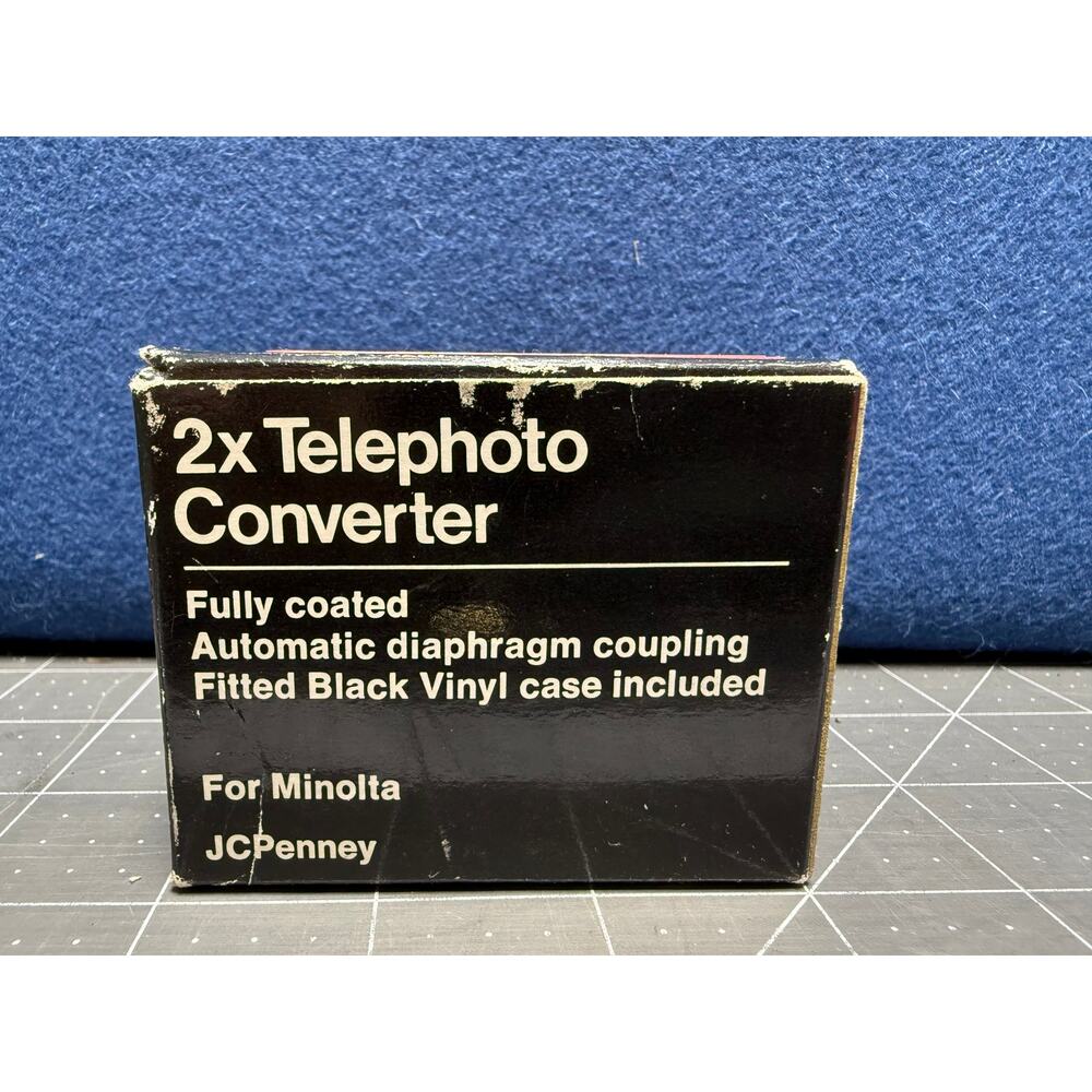 JCPenney Auto 2x Tele-Converter Minolta MD Made In Japan Vintage - Picture 2 of 7
