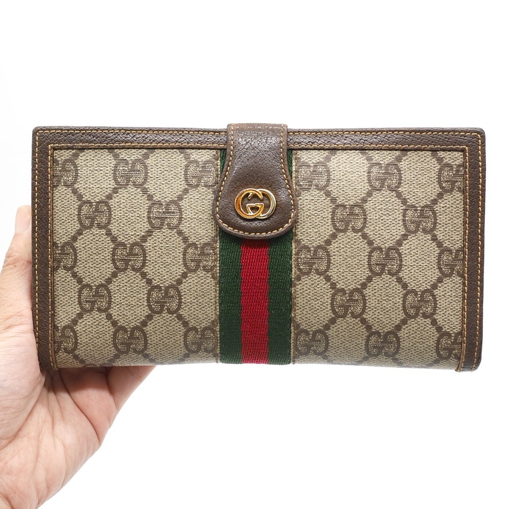 🍓GUCCI PVC Long Wallet