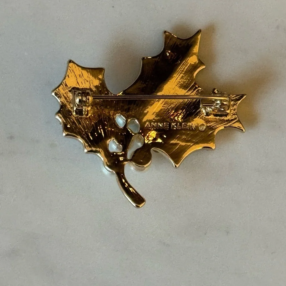 Anne Klein Holiday Brooch - Picture 2 of 2