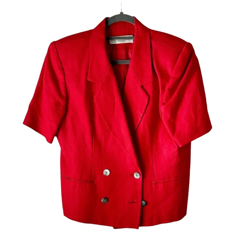 Vintage Valerie Stevens Women’s Jacket Red Size 2 (Petites) - Picture 3 of 6