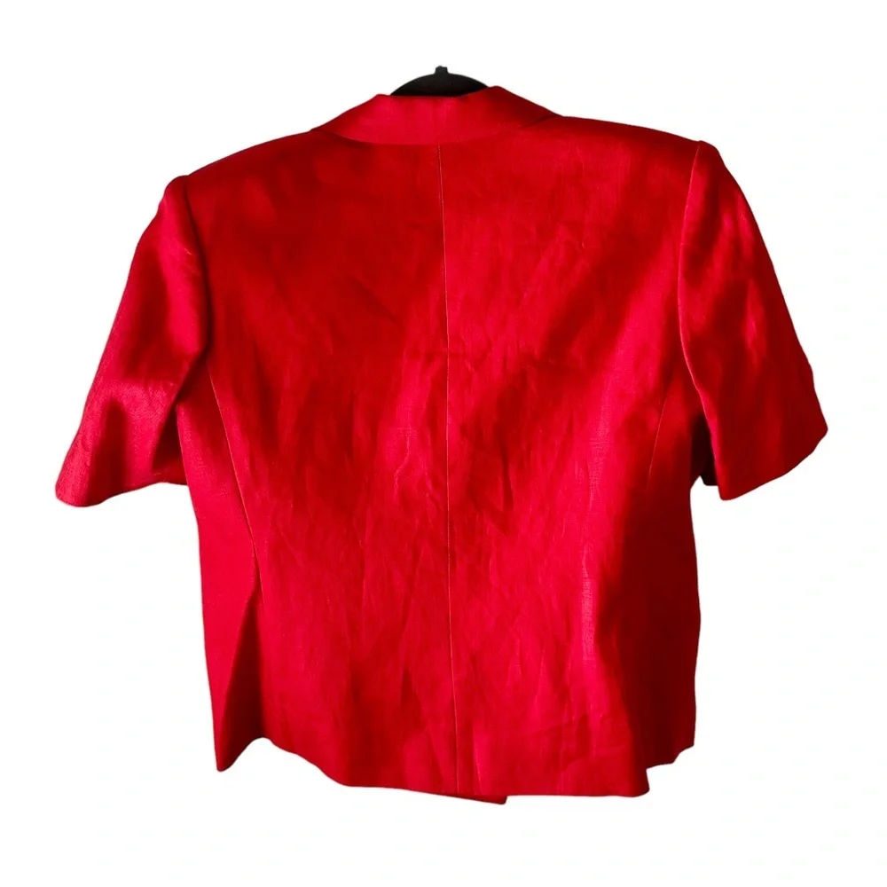 Vintage Valerie Stevens Women’s Jacket Red Size 2 (Petites) - Picture 4 of 6