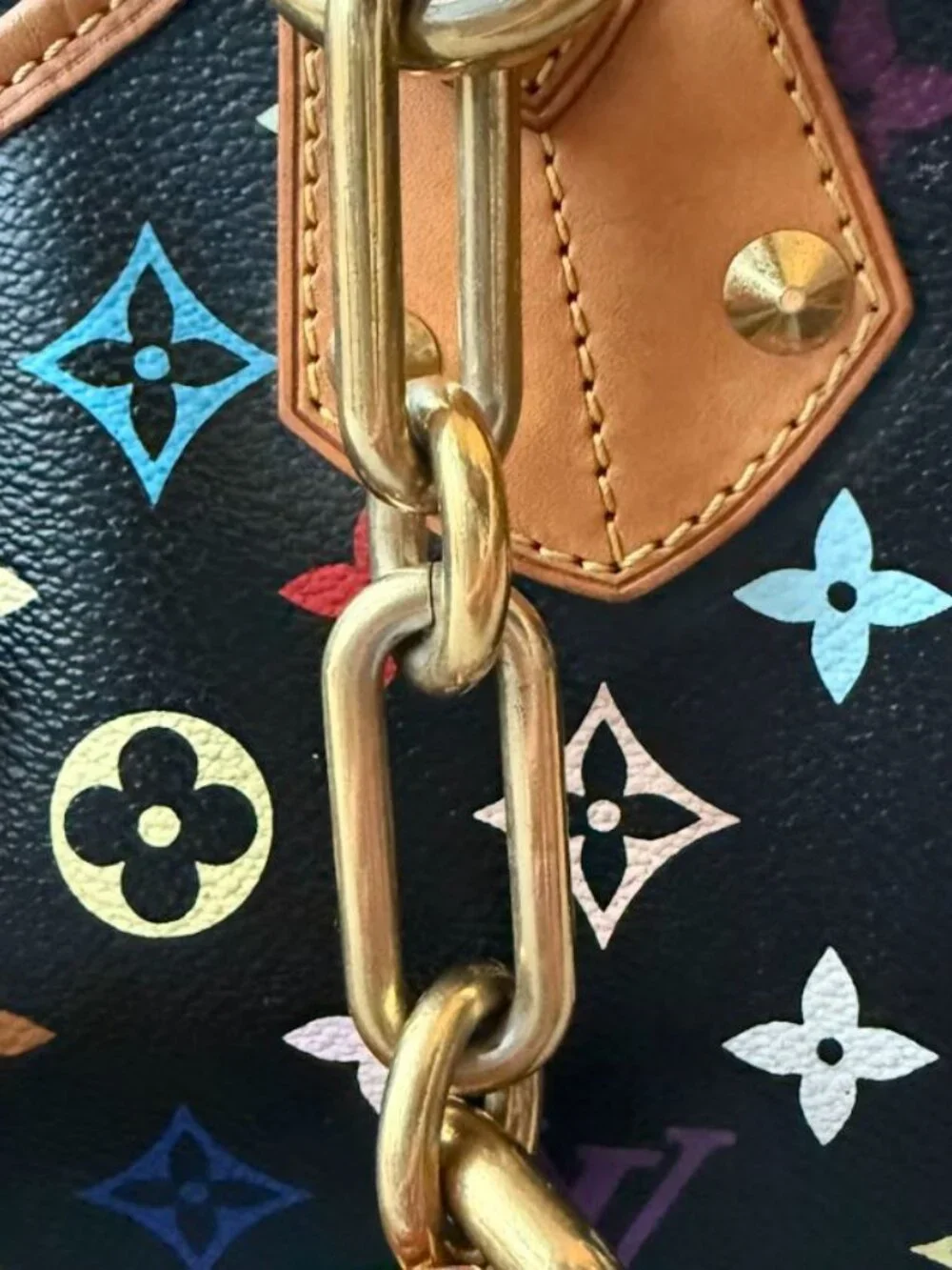 Louis Vuitton x Takashi Murakami Annie GM Handbag Multicolor Monogram - Picture 16 of 16