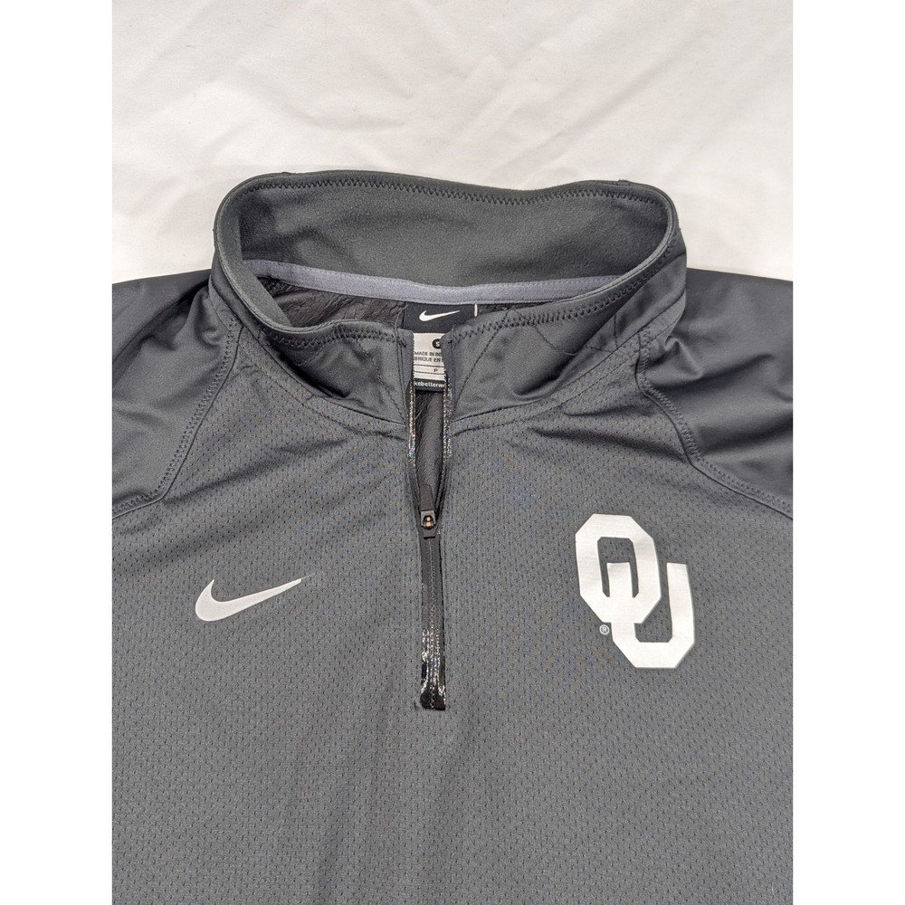 OKLAHOMA SOONERS Nike Polyester Quarter Zip Pullover Windbreaker Jacket - Small - Picture 3 of 8