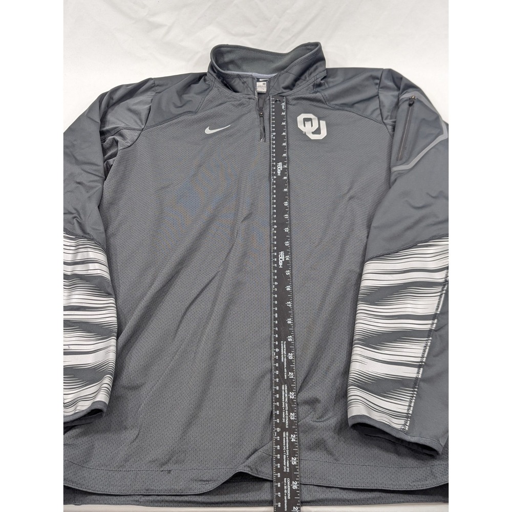 OKLAHOMA SOONERS Nike Polyester Quarter Zip Pullover Windbreaker Jacket - Small - Picture 6 of 8