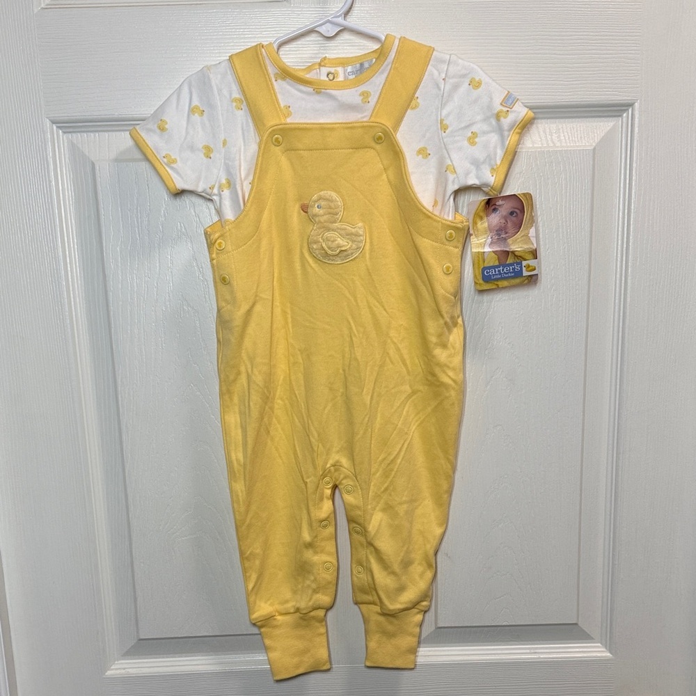 Vintage NWT Carter's Little Duckie Overall Set