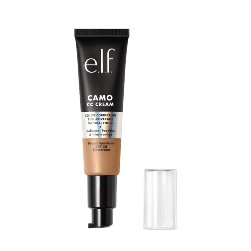 ELF Color Correcting CC Camo Cream Full Coverage Natural Finish 355 Warm Medium - Picture 3 of 4