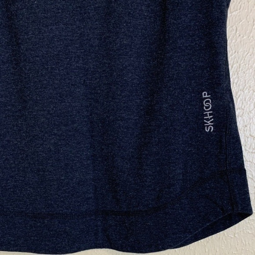 SKHOOP Tank Top Womens XS Gray Heather Sleeveless Scoop Neck Stretch - Picture 3 of 8