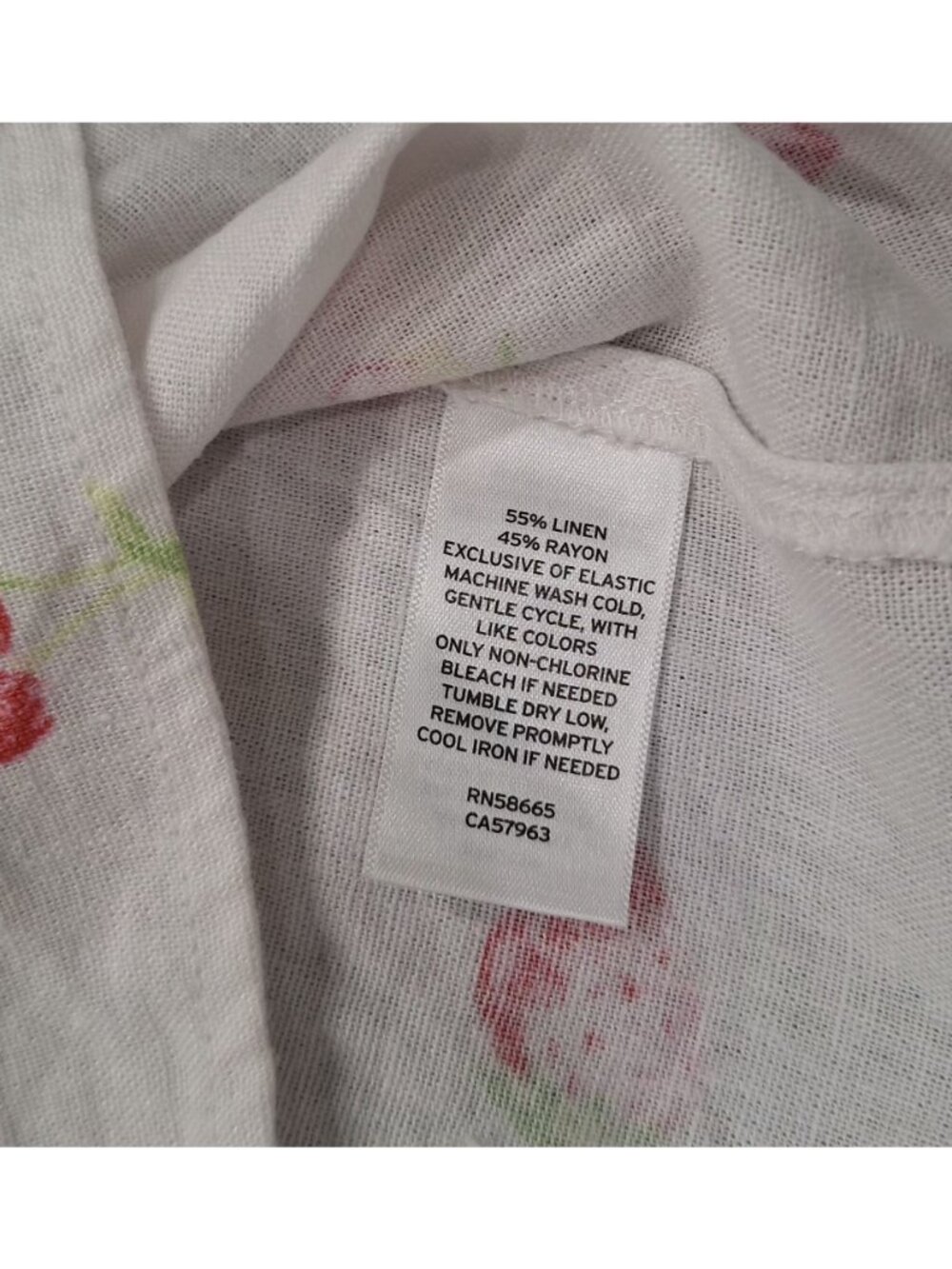 NEW BP Strawberry & Cherry Print Blouse Size L - Picture 3 of 5