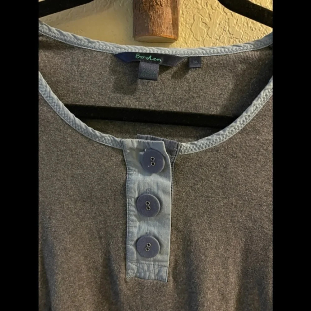 Boden Colorblock Henley, Girl’s 14 - Picture 3 of 8