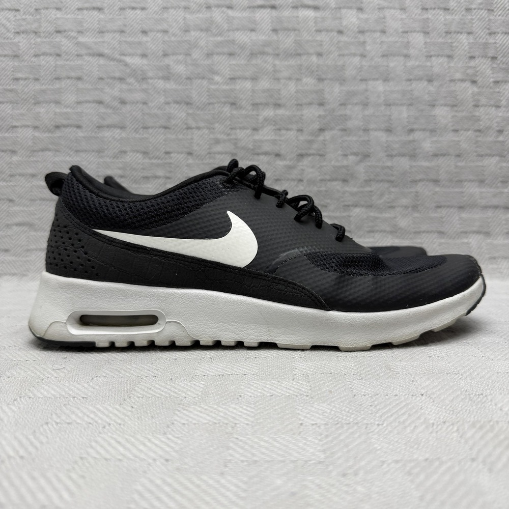 Nike Air Max Thea Shoes Womens Size 7.5 Black Mesh Running Cushioned Sneakers