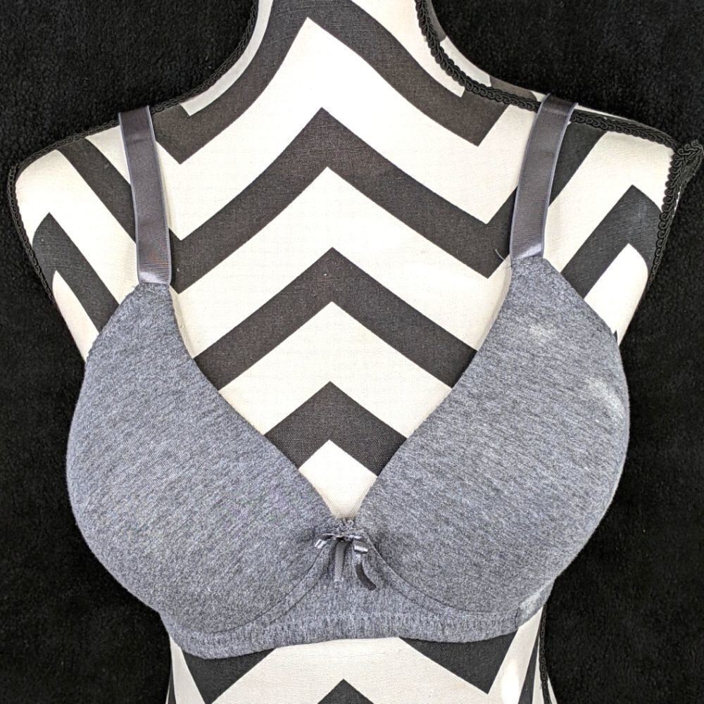 Sofra Full Cup Wire Free Bra Wide Straps 3 Hooks Cup D (BR4430ND)