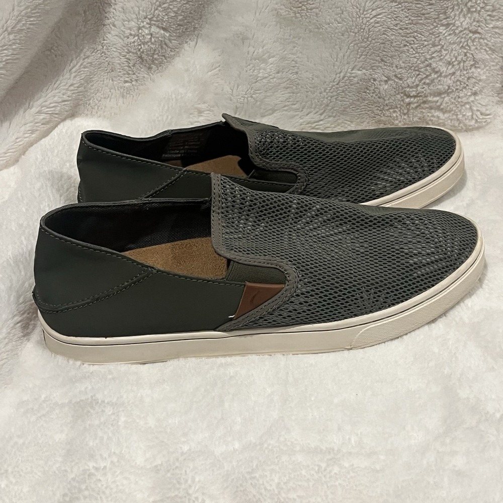 OLUKAI Pehuea Women's‎ Slip On Sneakers Casual Everyday Shoes Dusty Olive Palm