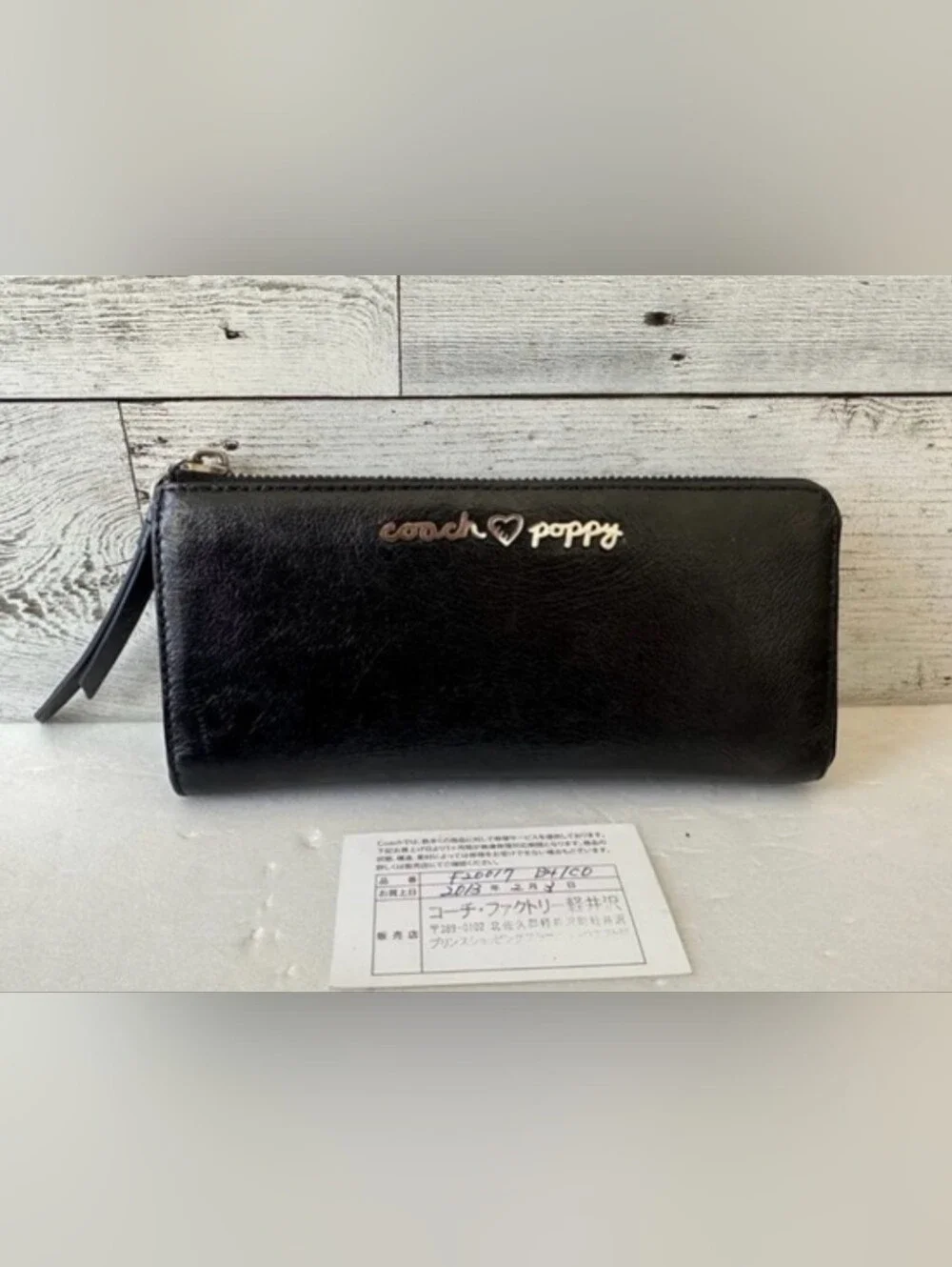 Coach Poppy Zip Wallet EUC - Picture 1 of 3