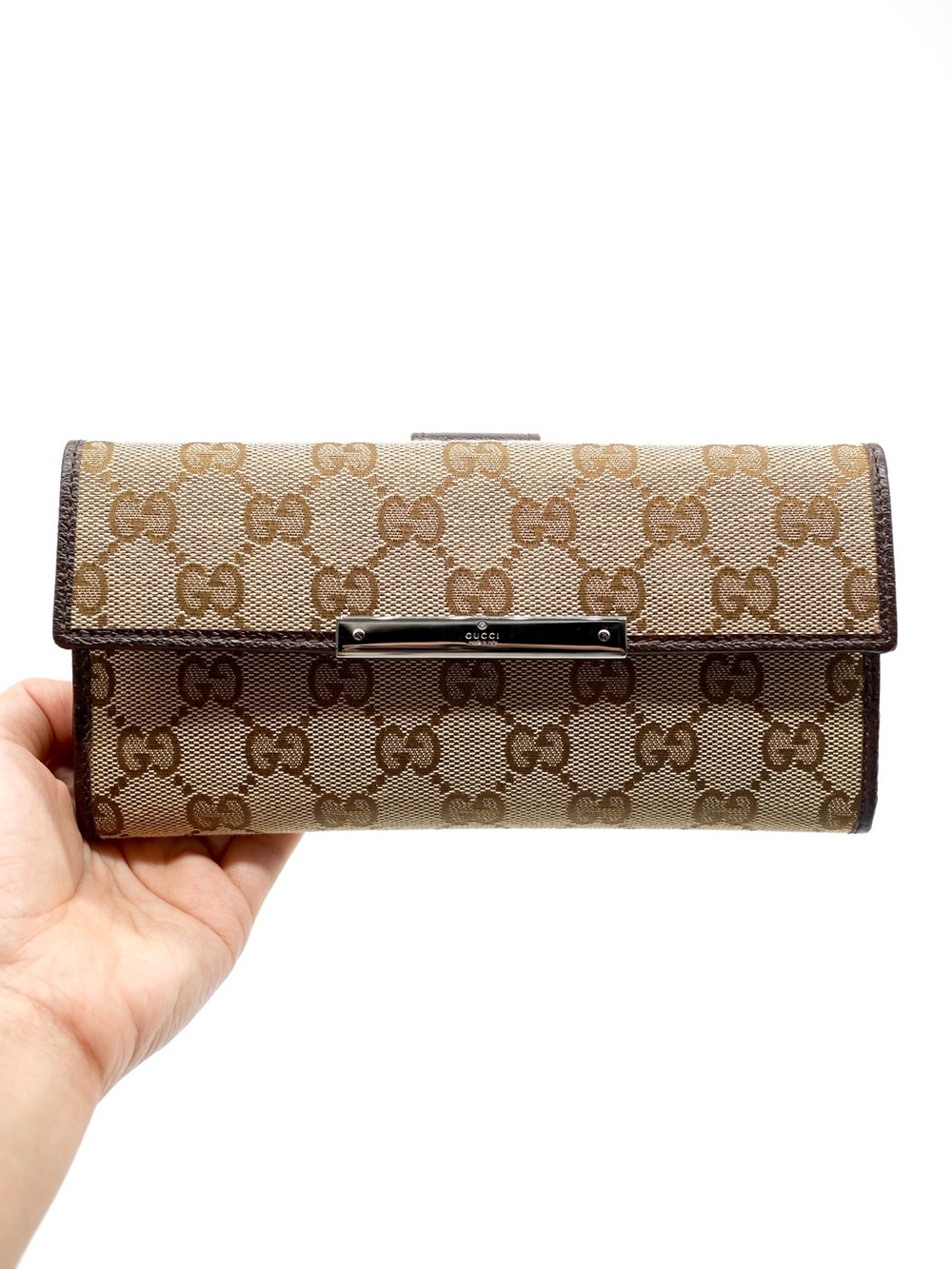 🍓GUCCI GG Envelop Canvas Wallet