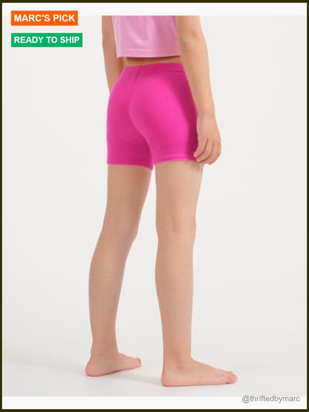 4 Pack Girls Bike Shorts Cartwheel Shorts for Toddlers Kids Under Dress Dance - Picture 4 of 7