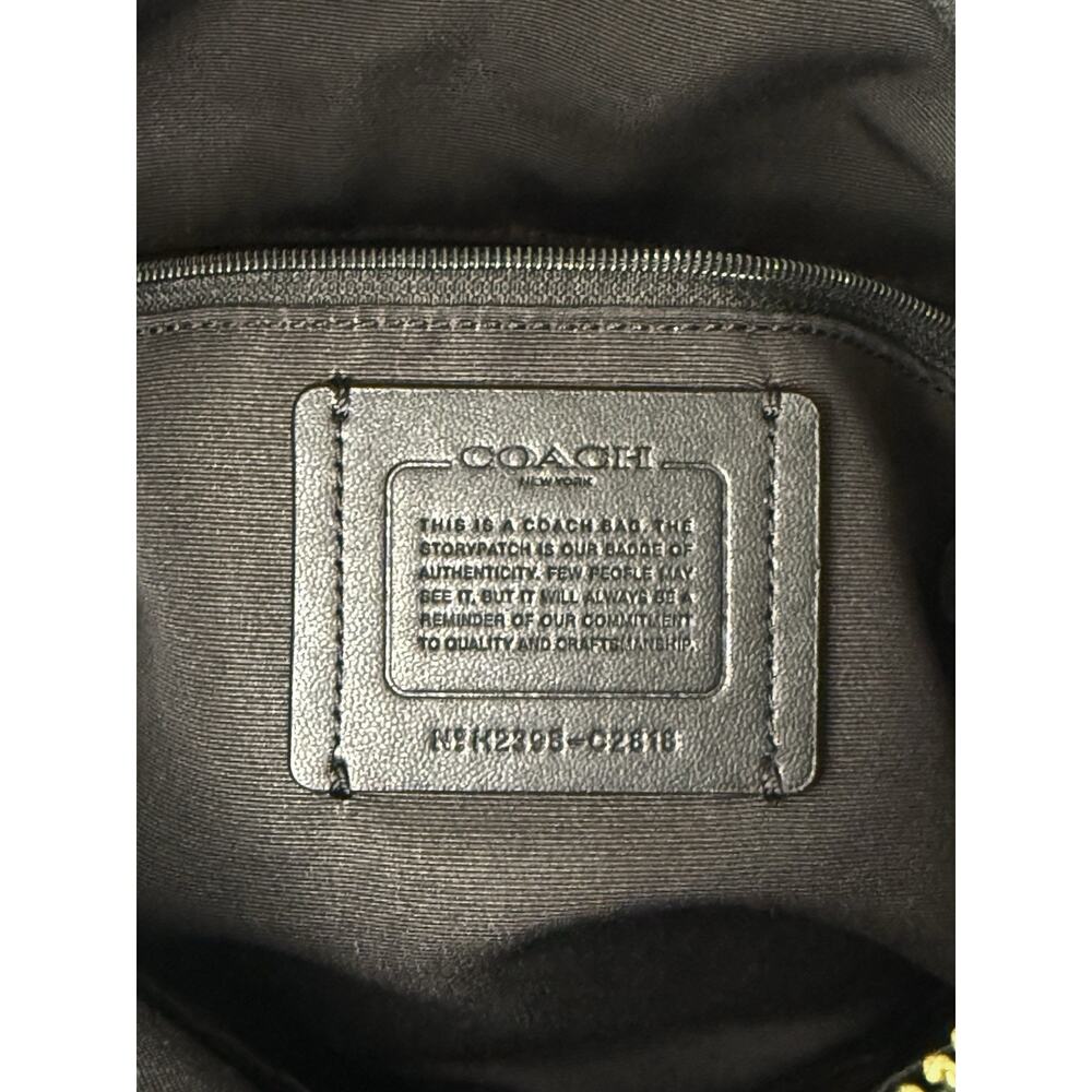 COACH Val Duffle Bag in Pebbled Black Leather K2398-0288 - Picture 3 of 15