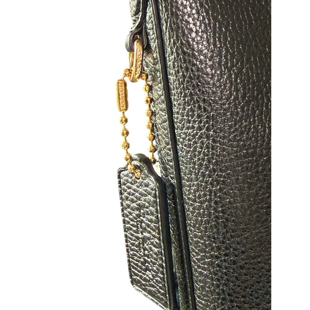 COACH Val Duffle Bag in Pebbled Black Leather K2398-0288 - Picture 5 of 15