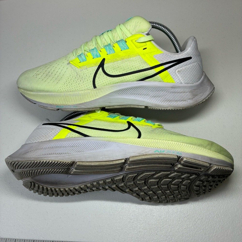 Nike Air Zoom Pegasus 38 Womens Running Shoes Barely Volt Black Teal DJ5397-700