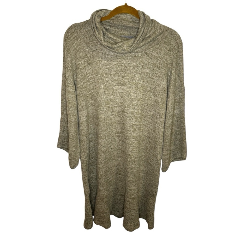 Saturday Sunday by Anthropologie Olive Green Cowl Neck Dress